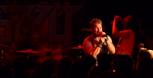 Fozzy on stage during the encore at Dingwalls in Camden