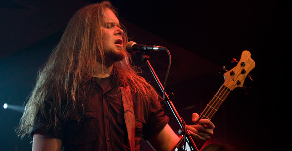 Insomnium on stage at London's Scala venue (April 2012)