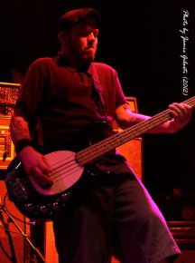 Erik Chandler from Bowling For Soup on stage at Cambridge Junction, October 2012