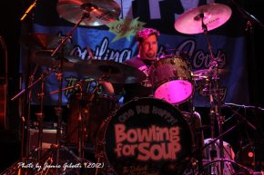 Gary Wiseman from Bowling For Soup on stage at Cambridge Junction, October 2012