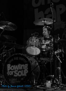 Gary Wiseman from Bowling For Soup on stage at Cambridge Junction, October 2012 (third photo)