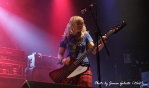 Kelly O from The Dollyrots on stage at Cambridge Junction, October 2012