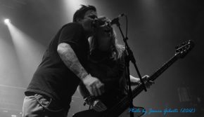 Kelly O & Jaret Reddick on stage at The Junction, Cambridge, October 2012