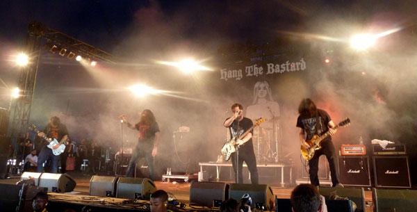 Hang The Bastard on stage in the Pepsi Max Tent at Download 2013