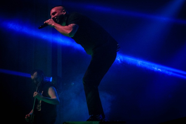 Jesse Leach from Killswitch Engage on stage in Glasgow 2014