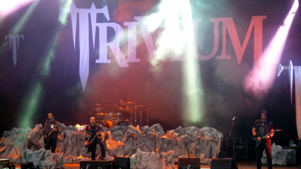Trivium performing at Download Festival 2014