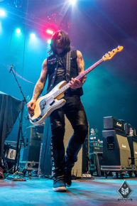 Buckcherry on stage at Manchester Arena 18th October 2016