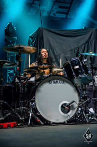 Buckcherry on stage at Manchester Arena 18th October 2016
