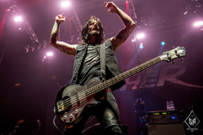 Buckcherry on stage at Manchester Arena 18th October 2016