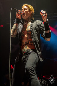 Buckcherry on stage at Manchester Arena 18th October 2016