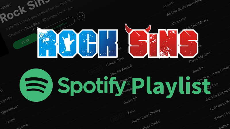 Rock Sins Spotify Playlist Header Image