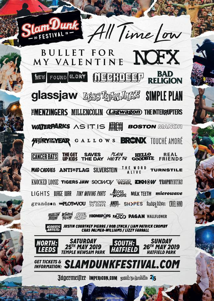 Slam Dunk Festival 2019 Final Line Up Poster