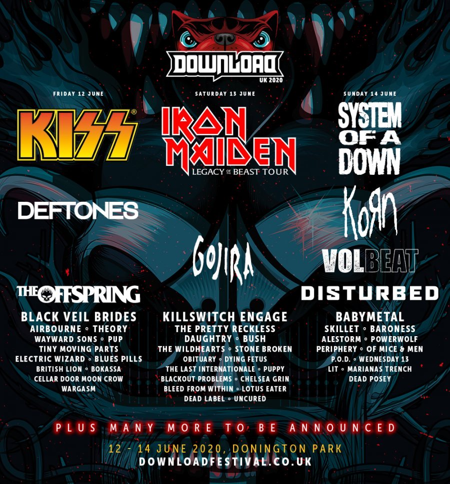 Download Festival 2020 - Second Line Up Poster